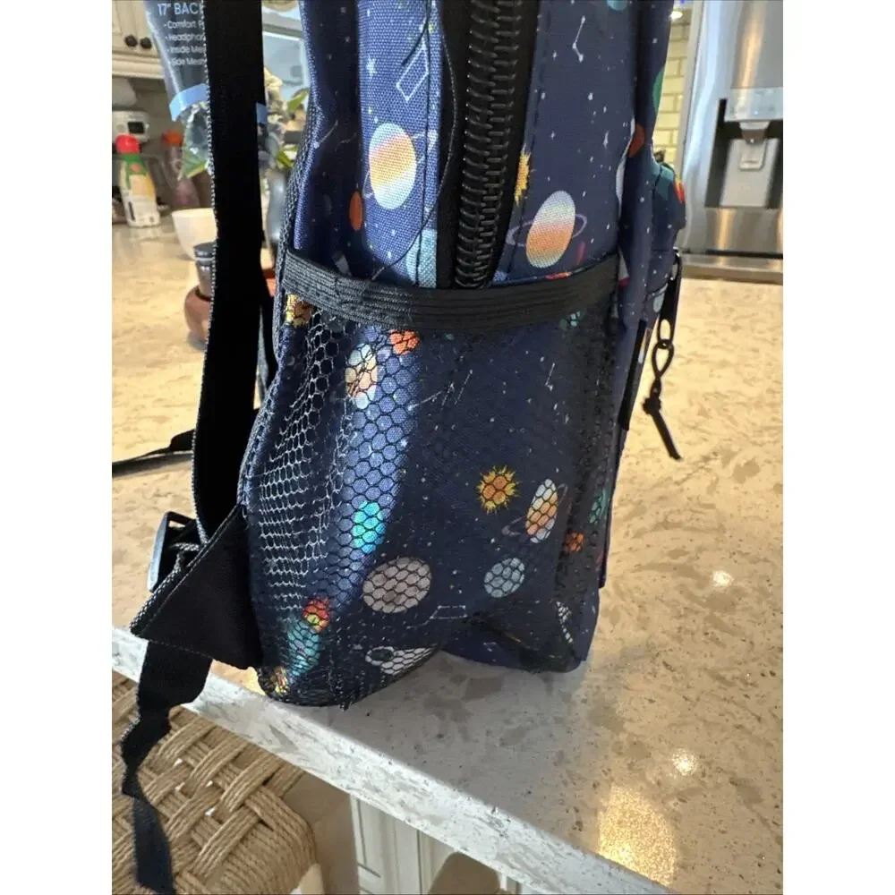 Planet Sun, Moon, And Stars Backpack Three Compartment Boys Or Girls